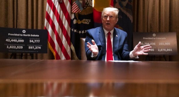 Trump is “disappointed” with China’s actions in the coronavirus situation